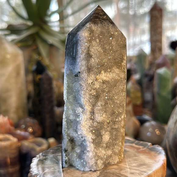 🔥SALE🔥 Sphalerite Crystal Druzy Tower! - Picture 3 of 12